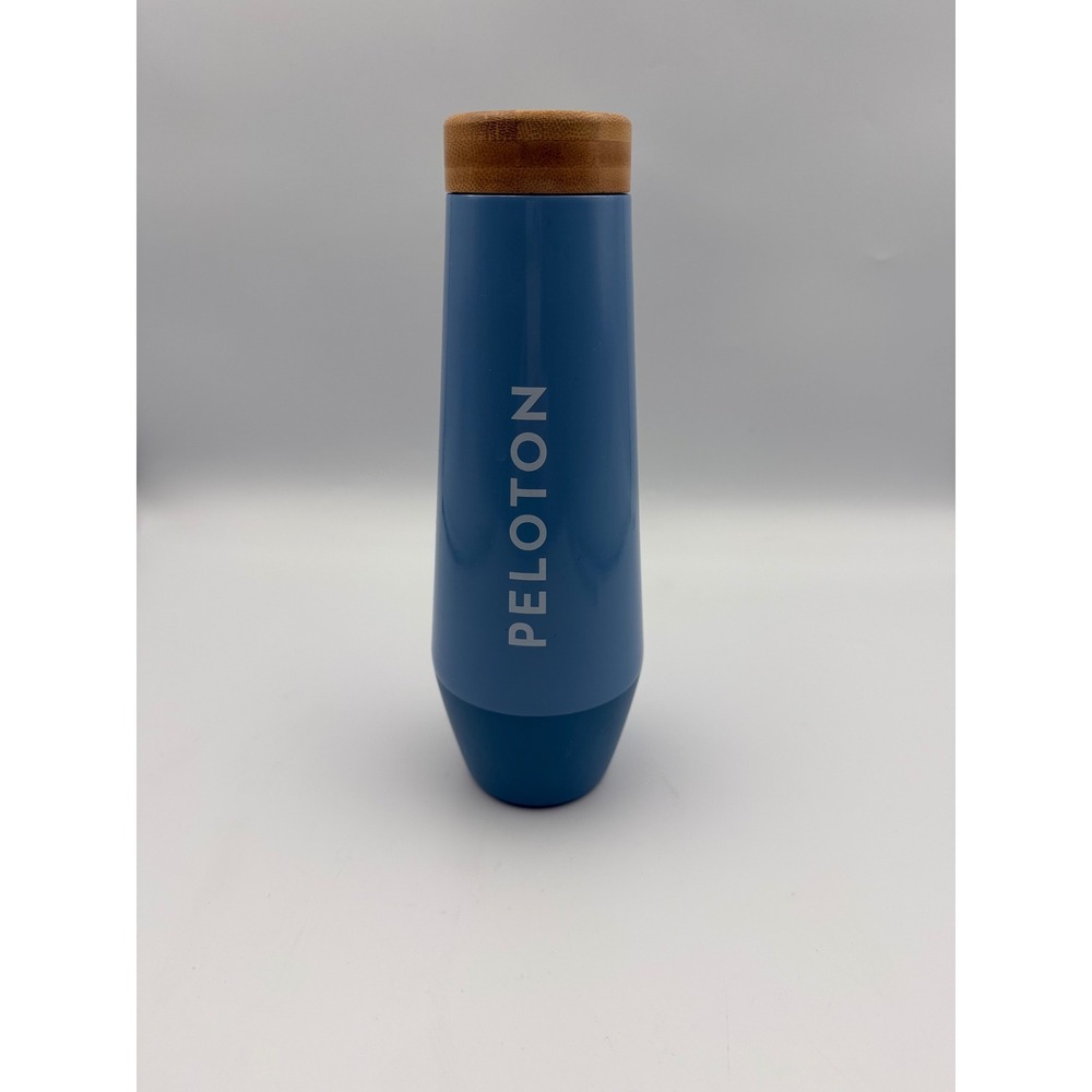 Peloton h2go 16.9oz Stainless Steel Insulated Water Bottle Blue Bamboo Lid
